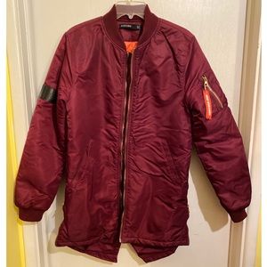 Elongated Flight Bomber Jacket